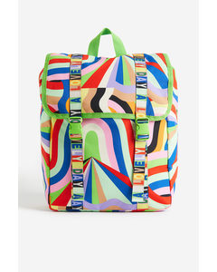 Patterned Backpack Bright Green/lovely Day