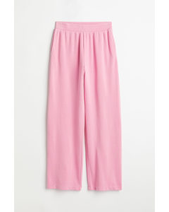 Wide Sweatpants Light Pink