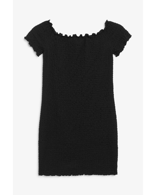 Monki Short Sleeve Mini Dress Black Magic