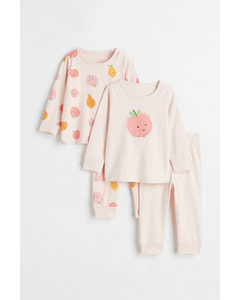 2-pack Pyjamas Lys Rosa/frukt