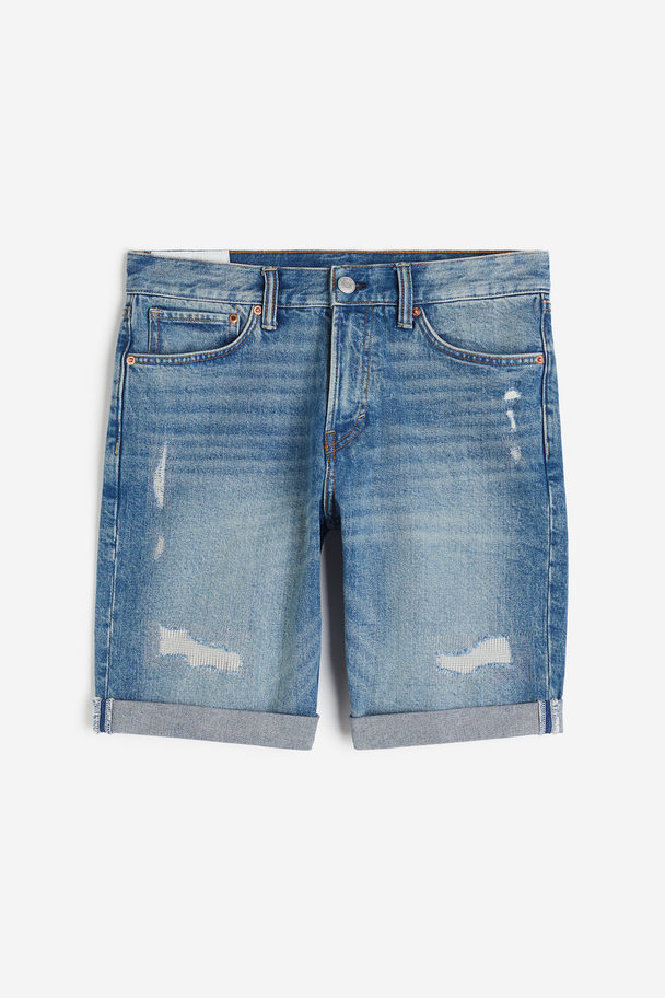 H&M Regular Denim Shorts Denim Blue