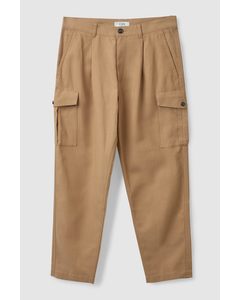Relaxed-fit Cargo Trousers Beige