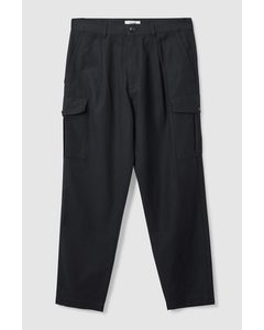 Relaxed-fit Cargo Trousers Black