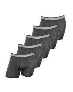 Basic Boxershorts 5-Pack - Grey