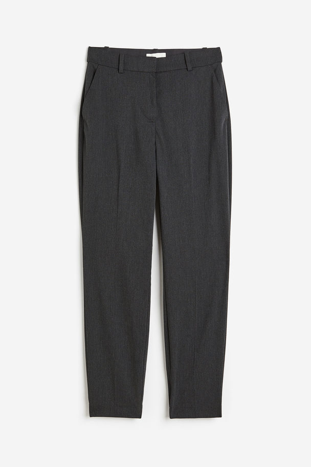 H&M Cigarette Trousers Dark Grey