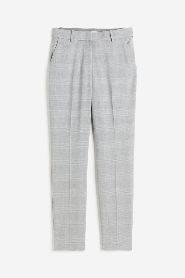 H&M Slacks Hellgrau/Kariert