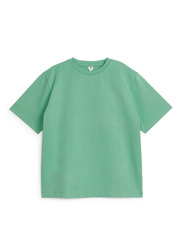 ARKET Interlock T-skjorte Grønn