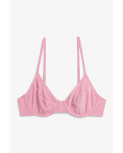 Pink Glimmer-bikinitop Med Bøjle Lyserød Glimmer