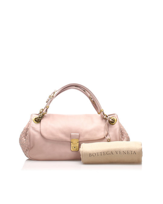 Bottega Veneta Intrecciato Leather Shoulder Bag Pink Bis Zu 70 Afound