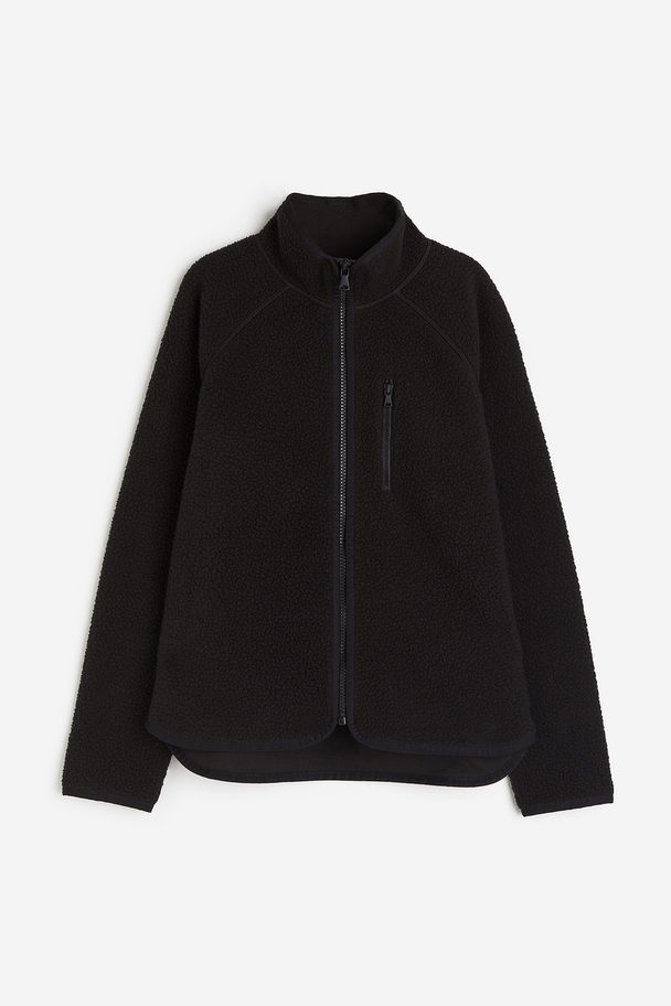 H&M Teddy Jacket Black