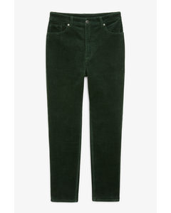 Corduroy Trousers Deep Forest Green