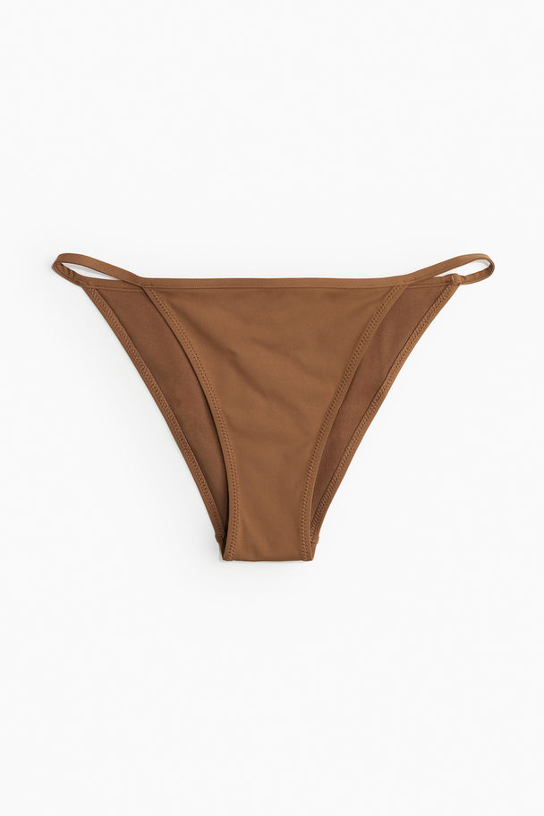 H&M Cheeky Tanga Bikinihose Braun