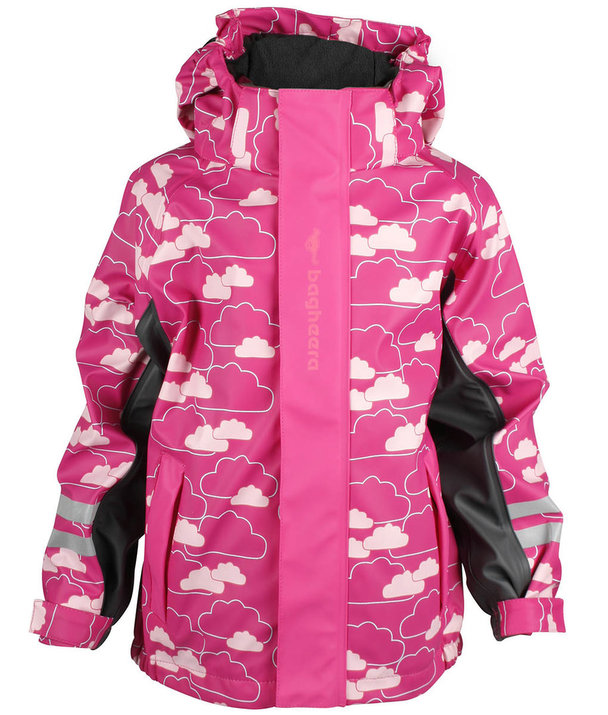 Bagheera Rain Fleece Jacket Kids Cerise/pink