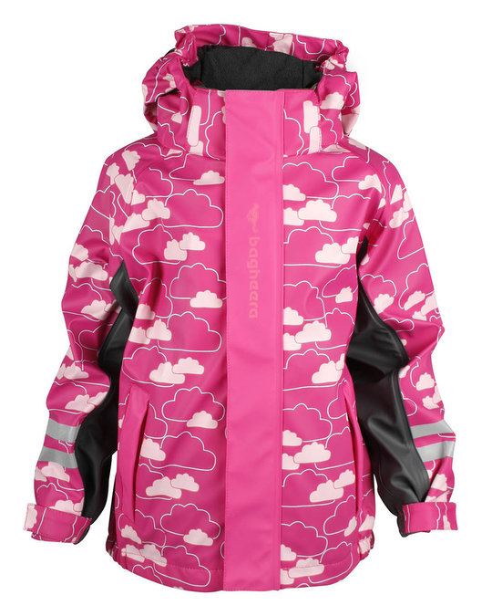 Bagheera Rain Fleece Jacket Kids Cerise/pink