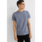 T-shirt Van Premium Cotton - Slim Fit Duifblauw