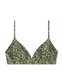Bikini Top Green/floral