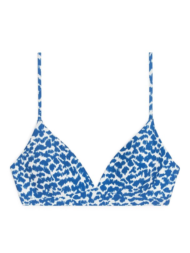 ARKET Bikini Top Blue/white