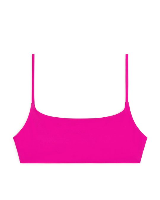 Arket Sporty Bikini Top Pink