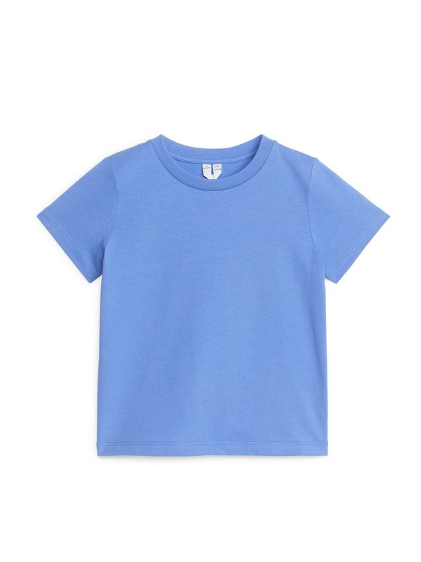 ARKET T-Shirt mit Rundhalsausschnitt Hellblau