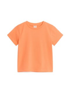 Crew-neck T-shirt Peach