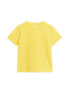 T-Shirt mit Rundhalsausschnitt Gelb
