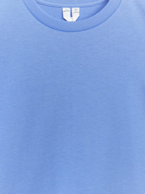 ARKET T-Shirt mit Rundhalsausschnitt Hellblau