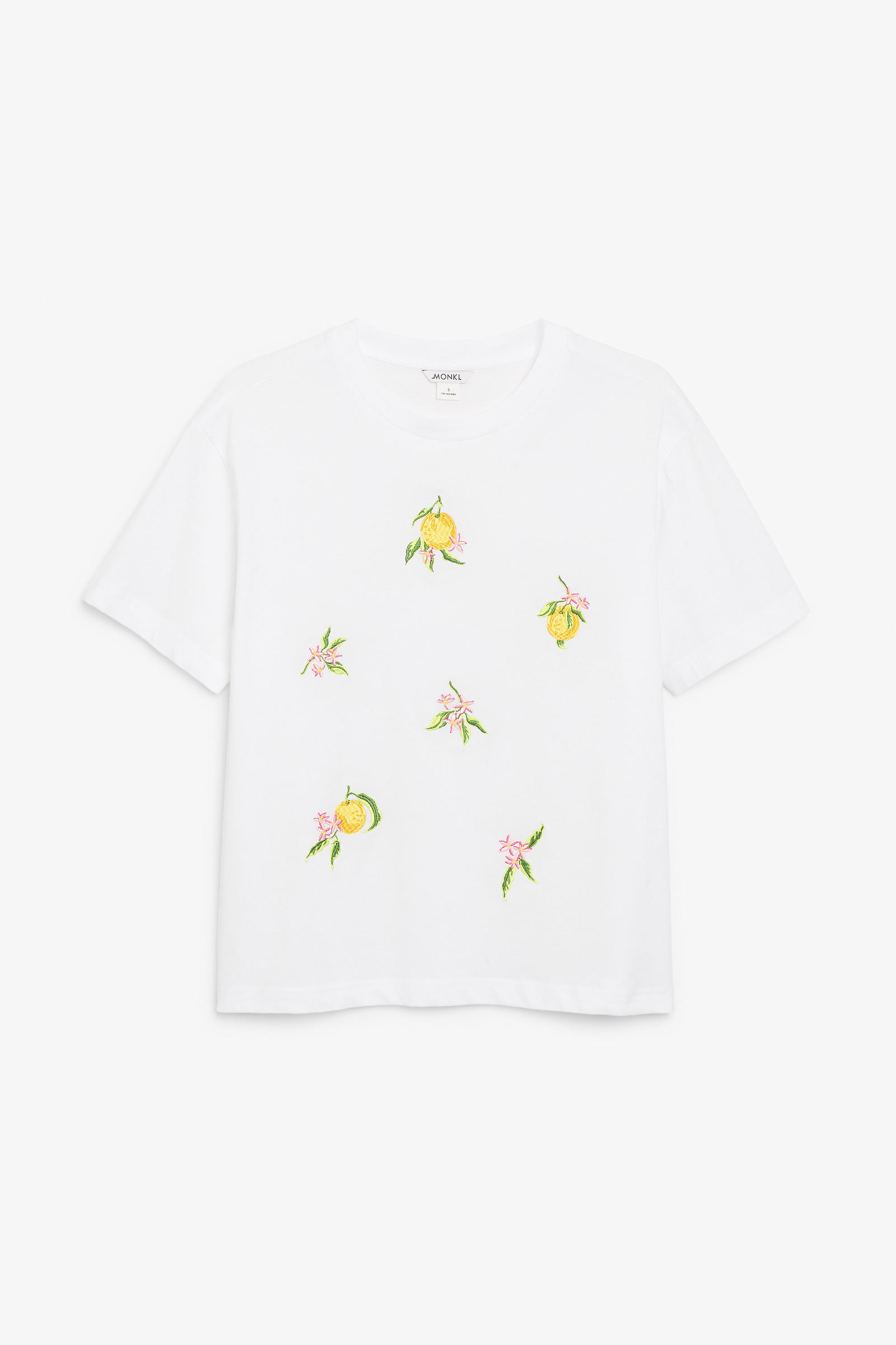 Cotton tee Citrus embroidery