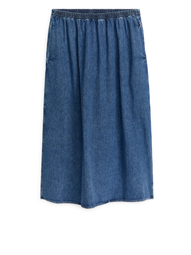 ARKET Maxi Denim Skirt Blue