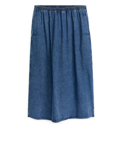 Maxi Denim Skirt Blue