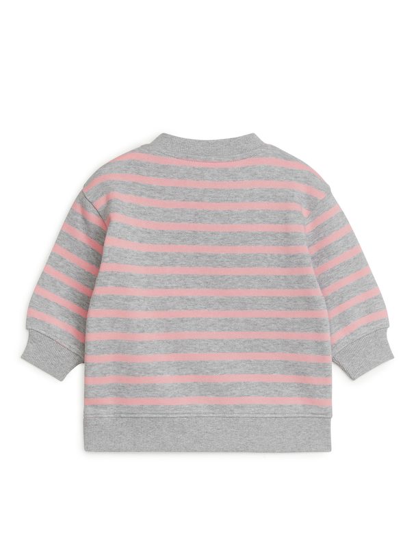 Arket Cotton Sweatshirt Pink/grey