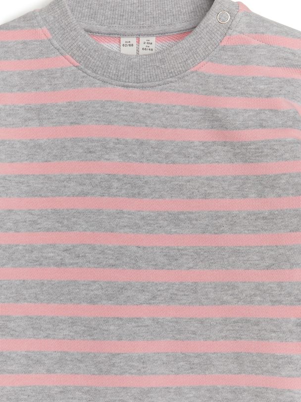 Arket Cotton Sweatshirt Pink/grey