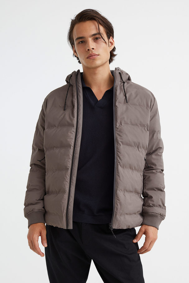 H&M Water-repellent Puffer Jacket Grey