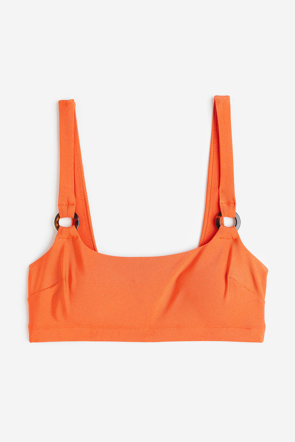 H&M Vatteret Bikinitop Orange