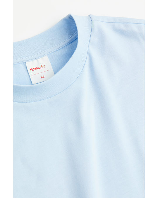 H&M Cotton T-shirt Light Sky Blue