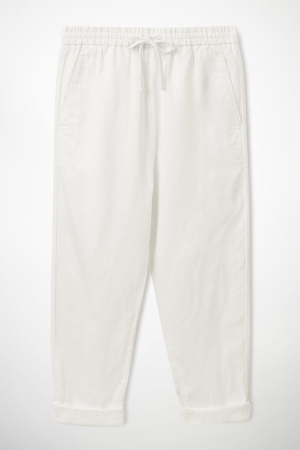 COS Relaxed Joggers Chalk White