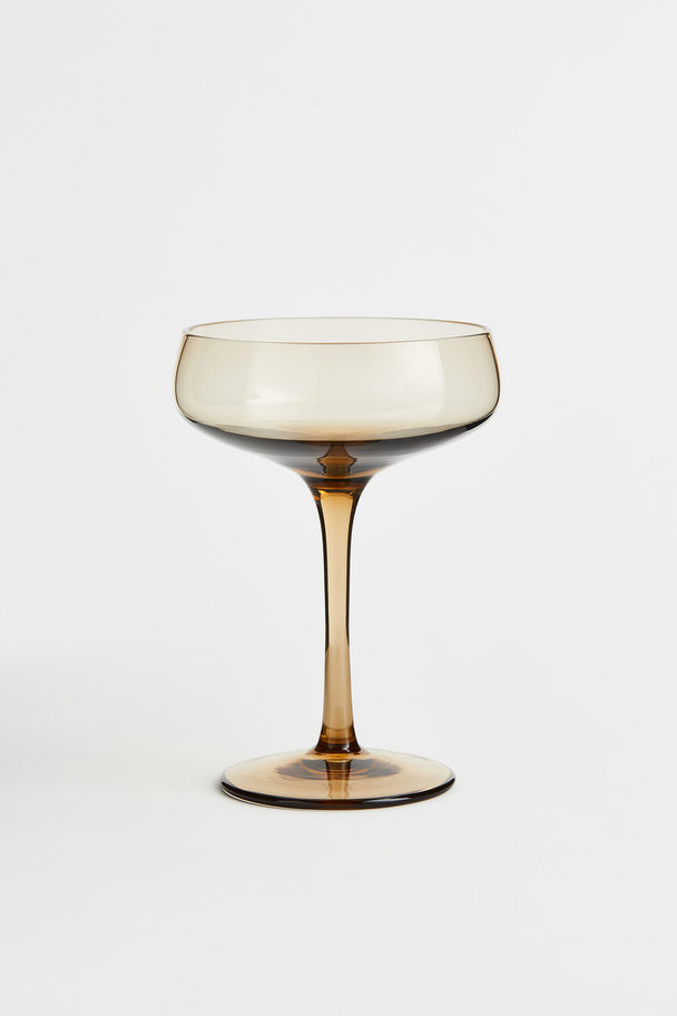 H&M HOME Champagne Coupe Amber-coloured