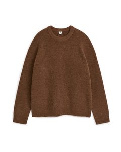Pullover aus Wolle und Alpaka Camel
