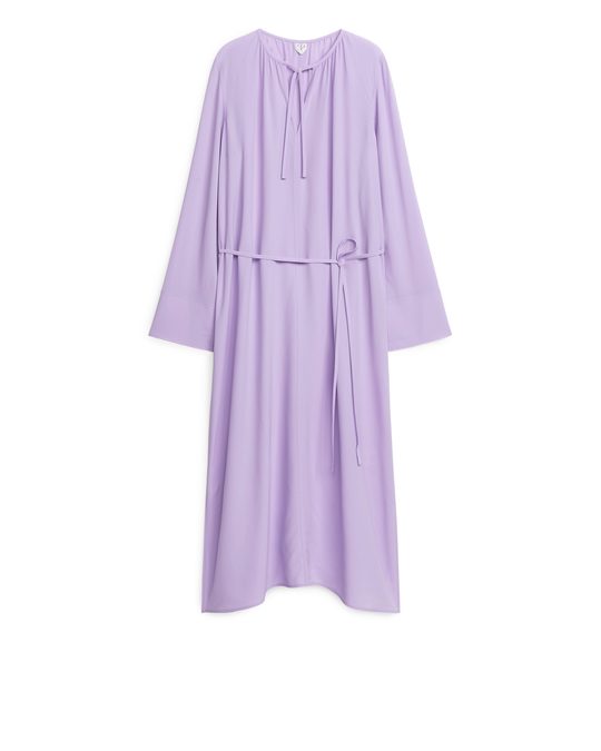 Arket Belted Dress Lilac