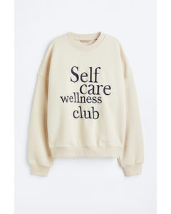 Sweatshirt Light Beige/self-care