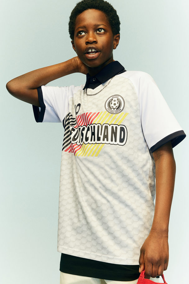 H&M Football Shirt White/deutschland