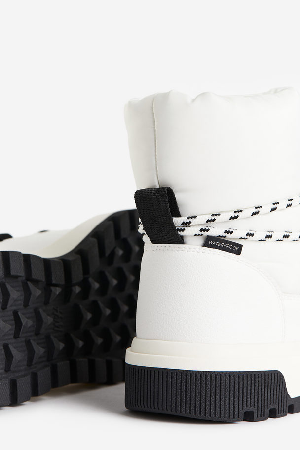 H&M Waterdichte Boots Wit/zwart