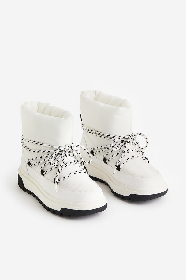H&M Vandtætte Boots Hvid/sort
