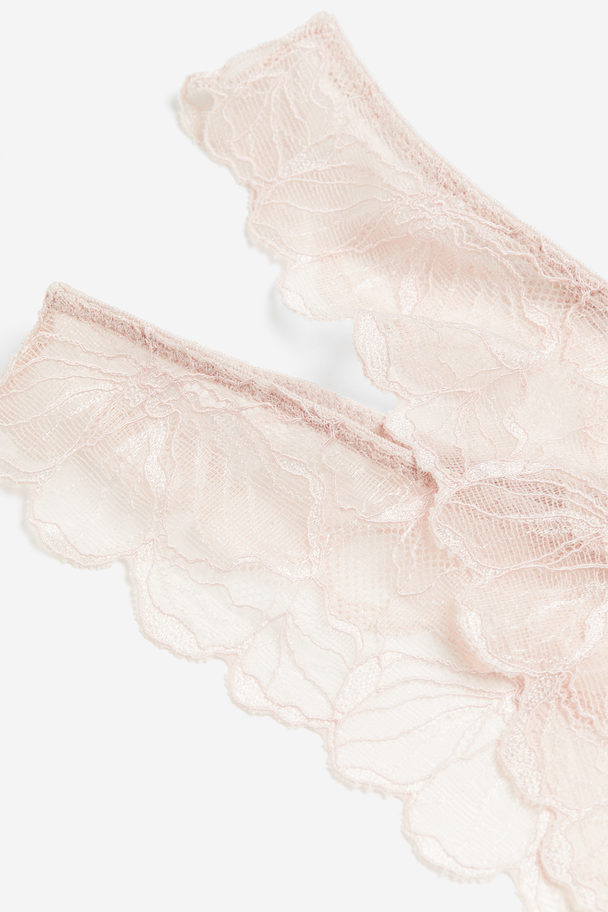 H&M 2-pack Truse Thong I Blonde Lys Rosa