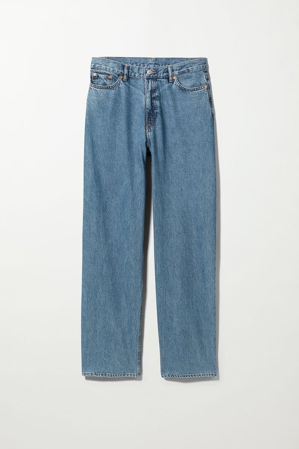 Weekday Rail Mid Loose Straight Jeans 90's Blue