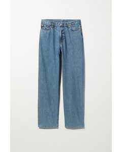 Rail Jeans mit mittelhohem Bund und geradem Bein 90er-Jahre-Blau