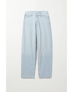 Rail Jeans mit mittelhohem Bund und geradem Bein 00s Blau