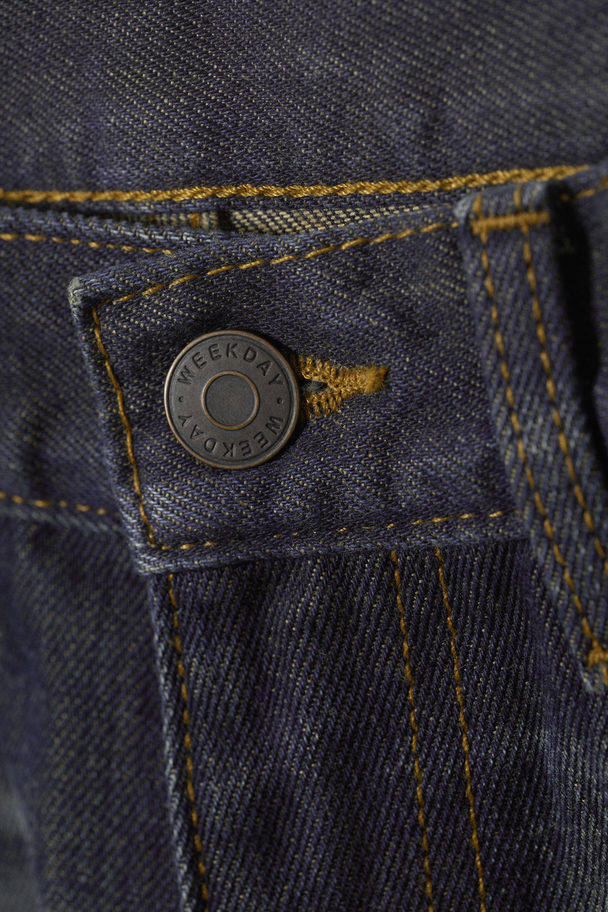 Weekday Rail Medium Loose Jeans Met Rechte Pijpen Marsh Blue