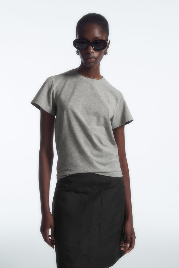 COS Shrunken T-shirt Grey Marl