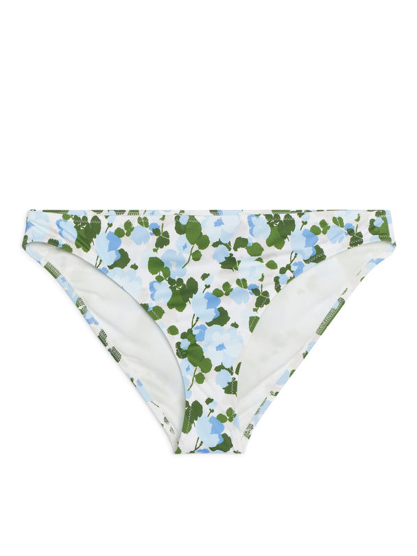 ARKET Bikinihose mit niedrigem Bund Weiß/Blau/Grün