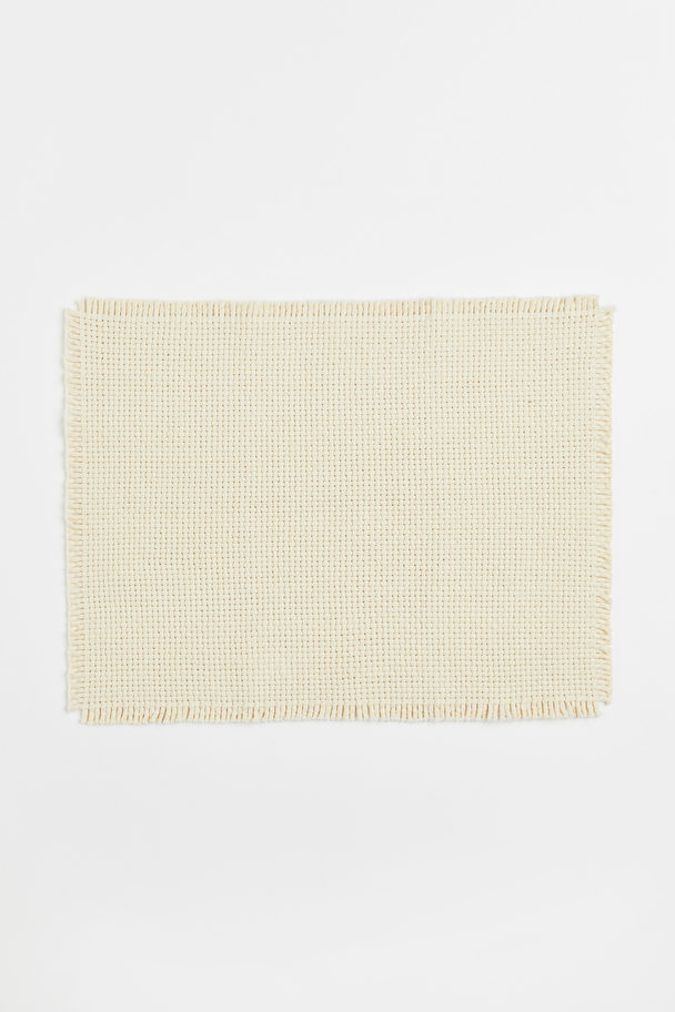 H&M HOME Cotton Table Mat Natural White